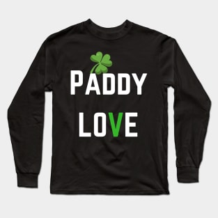 We love this 'Paddy Love' design! Perfect for St Patricks Day! Long Sleeve T-Shirt